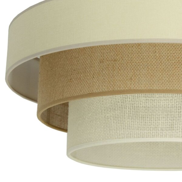 Deckenlampe Jute Sandfarben Beige E27 Ø50 cm wohnlich