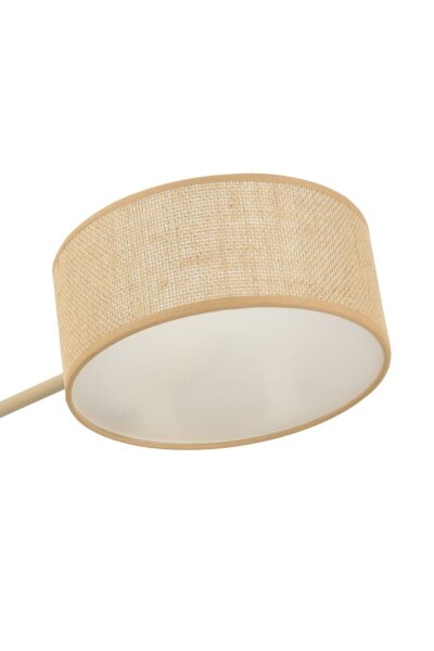 Deckenlampe blendarm Stoff Beige E27 L:80 cm wohnlich