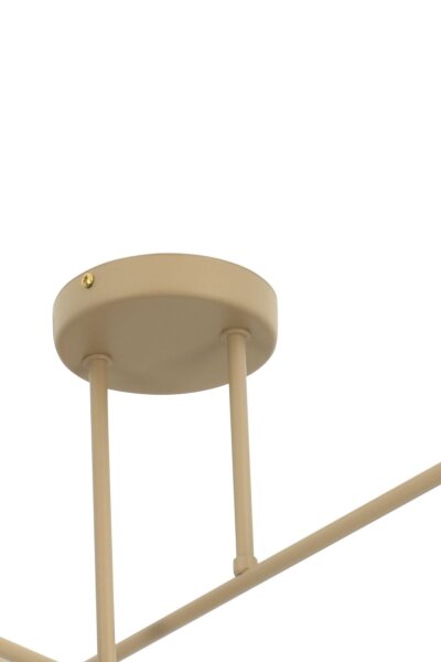 Deckenlampe blendarm Stoff Beige E27 L:80 cm wohnlich