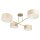 Deckenlampe Stoff Beige Hellbeige E27 L:80 cm