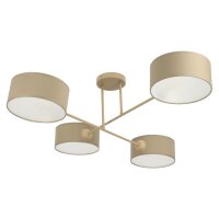Deckenlampe Stoff Beige E27 L:80 cm gem&uuml;tlich