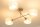 Deckenlampe blendarm Stoff Beige Weiß E27 L:80 cm