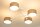 Deckenlampe Stoff Weiß Dunkelbeige E27 L:80 cm