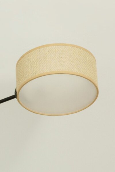 Deckenlampe Stoff Schwarz E27 L:80 cm dekorativ