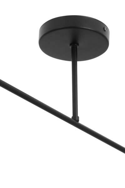 Deckenlampe Stoff Schwarz E27 L:80 cm dekorativ