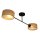Deckenlampe Stoff Schwarz E27 L:80 cm dekorativ