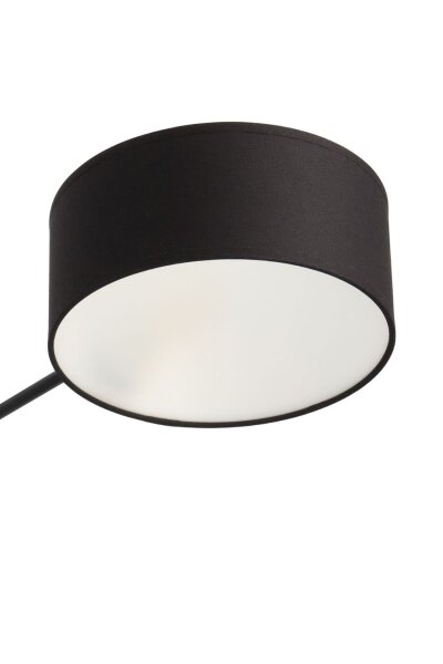 Deckenlampe blendarm Stoff Schwarz E27 L:80 cm