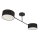 Deckenlampe blendarm Stoff Schwarz E27 L:80 cm