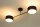 Deckenlampe blendarm Stoff Schwarz E27 L:80 cm