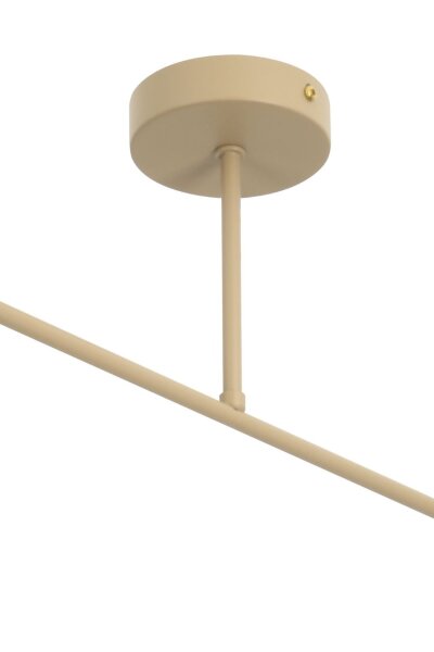 Deckenlampe Stoff Beige Dunkelbeige E27 L:80 cm