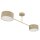 Deckenlampe Stoff Beige Dunkelbeige E27 L:80 cm