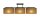 Deckenlampe Leinen Schwarz Natur E27 L:100 cm