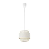 Pendelleuchte Jute Weiß Creme E27 Ø20 cm...