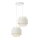 Pendelleuchte Jute Weiß Creme E27 Ø30 cm gemütlich