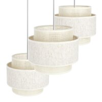 Pendelleuchte Jute Weiß Creme E27 Ø45 cm...