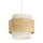 Pendelleuchte Jute Weiß Natur E27 Ø20 cm gemütlich