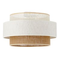 Deckenlampe Jute Wei&szlig; Natur E27 &Oslash;40 cm dekorativ