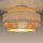 Deckenlampe Jute Weiß Natur E27 Ø40 cm dekorativ