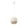 Pendelleuchte Jute Weiß Natur E27 Ø20 cm dekorativ