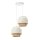 Pendelleuchte Jute Weiß Natur E27 Ø30 cm dekorativ
