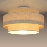 Deckenlampe blendarm Jute Weiß E27 Ø40 cm...