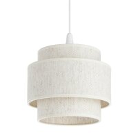 Pendelleuchte blendarm Jute Weiß E27 Ø20 cm...