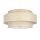 Pendelleuchte blendarm Stoff Weiß Beige E27 Ø40 cm