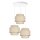 Pendelleuchte Stoff Weiß Beige E27 Ø45 cm wohnlich