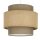 Pendelleuchte Stoff Weiß Beige E27 Ø45 cm blendarm