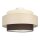 Deckenlampe Stoff Weiß Ecru Beige E27 Ø40 cm wohnlich