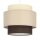Pendelleuchte Stoff Weiß Ecru Beige E27 Ø20 cm