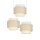 Pendelleuchte Stoff Weiß Hellbeige E27 Ø45 cm