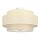 Deckenlampe Stoff Weiß Ecru E27 Ø40 cm gemütlich