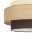 Deckenlampe Stoffschirm Weiß Ecru E27 Ø40 cm wohnlich