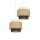 Pendelleuchte Stoff Weiß Ecru Beige E27 Ø30 cm
