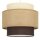Pendelleuchte Stoff Weiß Ecru Beige E27 Ø30 cm