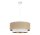 Pendelleuchte Stoff Jute Wei&szlig; Beige E27 &Oslash;45 cm