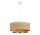 Pendelleuchte Stoff Jute Wei&szlig; E27 &Oslash;45 cm dekorativ
