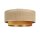 Deckenlampe Stoff Jute Beige Wei&szlig; E27 &Oslash;45 cm blendarm