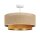 Deckenlampe Stoff Jute Wei&szlig; Beige E27 &Oslash;45 cm gem&uuml;tlich