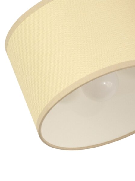 Deckenstrahler flexibel Stoff Hellsand E27 L:18 cm