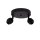 Deckenspot verstellbar Stoff Schwarz Weiß E27 L:45 cm