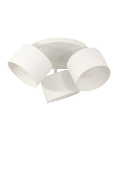 Deckenspot schwenkbar Stoff Weiß E27 L:45 cm blendarm