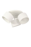 Deckenspot schwenkbar Stoff Wei&szlig; E27 L:45 cm blendarm