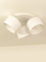 Deckenspot schwenkbar Stoff Weiß E27 L:45 cm blendarm