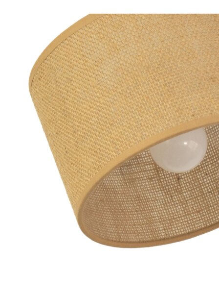 Deckenstrahler schwenkbar Stoff Beige E27 L:45 cm