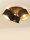 Deckenspot flexibel Stoff Schwarz Gold E27 L:45 cm