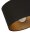Deckenspot flexibel Stoff Schwarz Gold E27 L:45 cm