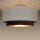 Deckenlampe Stoff Weiß Braun Gold E27 Ø45 cm wohnlich