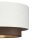 Deckenlampe Stoff Weiß Braun E27 Ø45 cm gemütlich